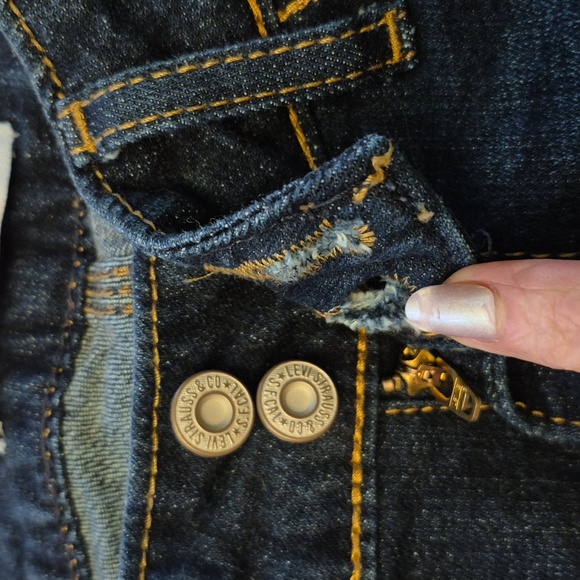 Levis 529 Curvy Straight Dark Blue.(#1331C)sz 29"×30" 9 " Rise. - Picture 14 of 15